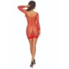 PASSION - BS108 BODYSTOCKING REJILLA ROJO