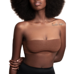 BYE-BRA - BODY CINTA 5 M X 6.5 CM + 3 PARES DE PEZONERAS MARRÓN