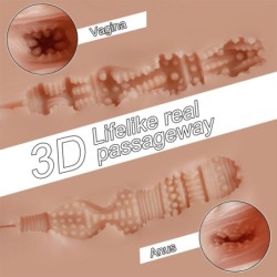 XISE - TRACY VIBRATING MASTURBADOR VAGINA Y ANO REALÍSTICO MULTIPOSICIÓN CON VIBRACIÓN