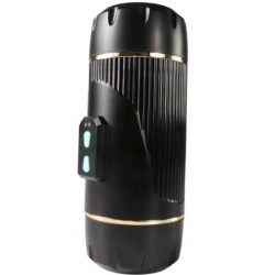 SHEQU - KAY MASTURBADOR DOBLE CON VIBRACIÓN DUAL BOCA Y VAGINA