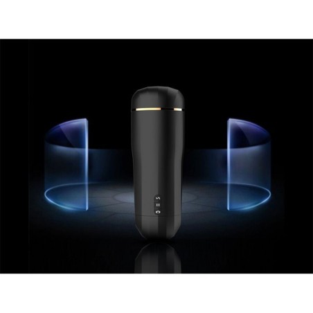 SHEQU - SNOW MASTURBADOR VAGINA CON VIBRACIÓN Y ONDAS ESTIMULADORAS