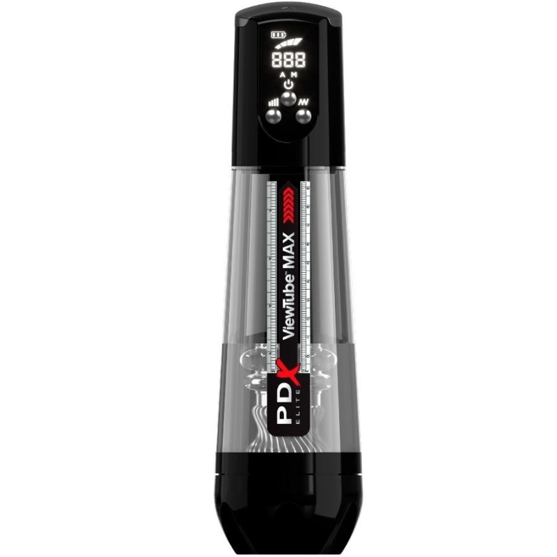 PDX ELITE - VIEWTUBE MAX VIEW MASTURNADOR AUTOMÁTICO CON SUCCIÓN TRANSPARENTE