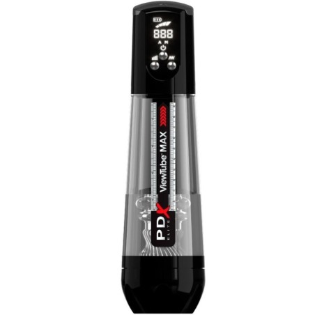 PDX ELITE - VIEWTUBE MAX VIEW MASTURNADOR AUTOMÁTICO CON SUCCIÓN TRANSPARENTE