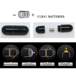 PRETTY LOVE - FLIRTATION DEDAL CON VIBRACIÓN STANFORD NEGRO