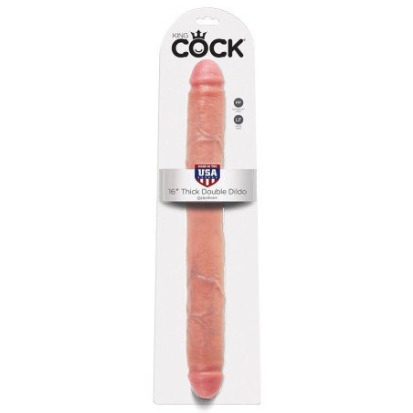 KING COCK - THICK DILDO DOBLE PENETRACIÓN 40.6 CM