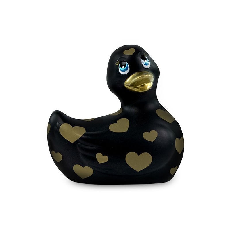 BIG TEASE TOYS - I RUB MY DUCKIE 2.0 , PATO VIBRADOR ROMANCE (BLACK & GOLD)