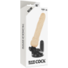 BASECOCK - VIBRADOR REALÍSTICO CONTROL REMOTO NATURAL 19.5 CM -O- 4 CM