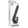 BASECOCK - VIBRADOR REALÍSTICO CONTROL REMOTO NEGRO 19.5 CM -O- 4 CM