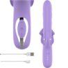 INTENSE - BILLIE VIBRADOR MULTIFUNCIÓN RECARGABLE ONDAS ESTIMULADORAS CON PULSADOR MORADO