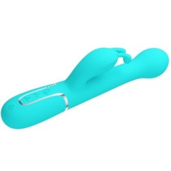 PRETTY LOVE - DEJON VIBRADOR RABBIT 3 EN 1 MULTIFUNCIÓN VERDE AGUA
