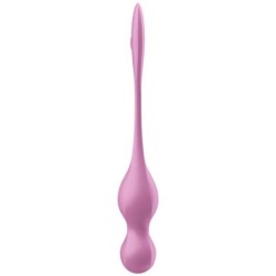 SATISFYER - LOVE BIRDS BOLAS KEGEL VIBRADORAS ROSA