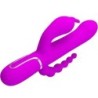 PRETTY LOVE - CAMMY TRIPLE VIBRADOR MULTIFUNCIÓN 4 EN 1 ROSA