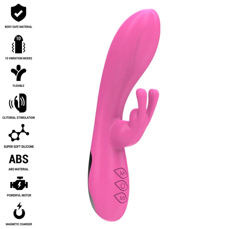 INTENSE - RANDALL VIBRADOR RABBIT 10 VIBRACIONES ROSA