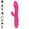 INTENSE - IVY VIBRADOR FLEXIBLE 10 VIBRACIONES CON LENGUA ESTIMULADORA ROSA