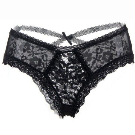 QUEEN LINGERIE - PANTIES DE ENCAJE FLORAL L/XL