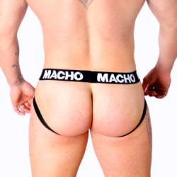 MACHO - MX25NC JOCK CUERO NEGRO L