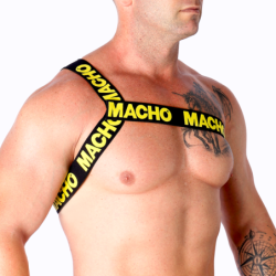 MACHO - ARNÉS ROMANO AMARILLO S/M