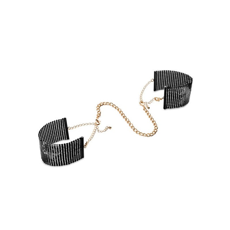 BIJOUX - DÉSIR MÉTALLIQUE ESPOSAS MALLA METALICA NEGRA