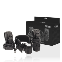 FETISH SUBMISSIVE - POSICIÓN MASTER CON 4 ESPOSAS CON FORRO DE NEOPRENO