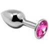 ALIVE - ANAL PLEASURE MINI PLUG METAL ROSA TALLA L