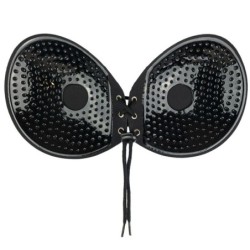 BYE-BRA - SUJETADOR ADHESIVO ENTRELAZADO NEGRO COPA B