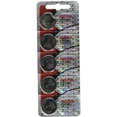 MAXELL - PILA BOTÓN LITIO CR2032 3V - BLISTER 5 UNIDADES