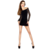 PASSION - WOMAN BS026 BODYSTOCKING ESTILO VESTIDO NEGRO TALLA ÚNICA