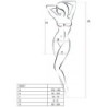 PASSION - WOMAN BS027 BODYSTOCKING ESTILO VESTIDO BLANCO TALLA ÚNICA
