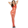 PASSION - WOMAN BS032 BODYSTOCKING ROJO TALLA ÚNICA