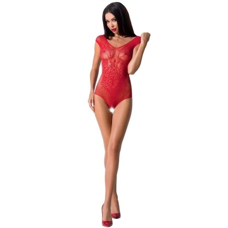 PASSION - WOMAN BS064 BODYSTOCKING ROJO TALLA ÚNICA