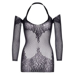 LEG AVENUE - MINIVESTIDO DE ENCAJE Y RED TALLA ÚNICA