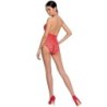 PASSION - WOMAN BS087 BODYSTOCKING ROJO TALLA ÚNICA