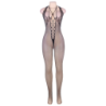 QUEEN LINGERIE - BODYSTOCKING CUELLO HALTER Y ESPALDA ABIERTA S/L