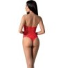 PASSION - BS094 BODYSTOCKING ROJO TALLA ÚNICA