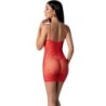 PASSION - BS096 BODYSTOCKING ROJO TALLA ÚNICA