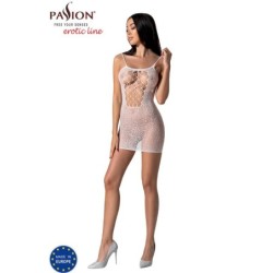 PASSION - BS096 BODYSTOCKING BLANCO TALLA ÚNICA