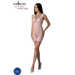PASSION - BS097 BODYSTOCKING BLANCO TALLA ÚNICA