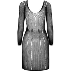 PASSION - BS101 BODYSTOCKING NEGRO TALLA ÚNICA