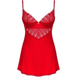 OBSESSIVE - INGRIDIA CHEMISE & TANGA ROJO XS/S