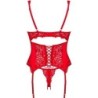 OBSESSIVE - AMOR CHERRIS CORSET & TANGA  S/M