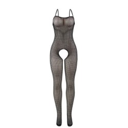 SUBBLIME - 951726 BODYSTOCKING CROTCHLESS DE REJILLA ELÁSTICO NEGRO TALLA ÚNICA