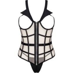 LIVCO CORSETTI FASHION - LAURA LC 20215 CORSET + TANGA L/XL