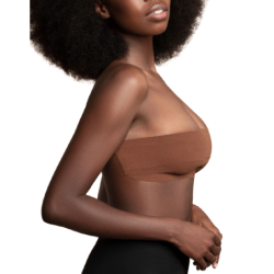 BYE-BRA - BODY CINTA 5 M X 6.5 CM + 3 PARES DE PEZONERAS MARRÓN