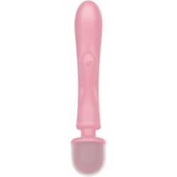 SATISFYER - TRIPLE LOVER MASAJEADOR VIBRADOR RABBIT ROSA