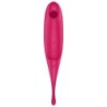 SATISFYER - TWIRLING PRO ESTIMULADOR Y VIBRADOR ROJO