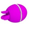 PRETTY LOVE - VIBRADOR DE SILICONA REDONDO GEMINI BALL MORADO