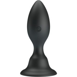 PRETTY LOVE - PLUG ANAL VIBRADOR NEGRO