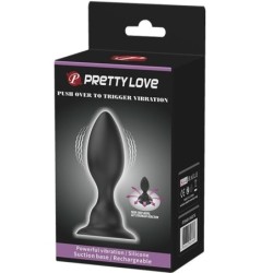 PRETTY LOVE - PLUG ANAL VIBRADOR NEGRO