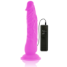 DIVERSIA - DILDO REALÍSTICO FLEXIBLE CON VIBRACIÓN LILA 21 CM -O- 4.9 CM