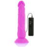 DIVERSIA - DILDO REALÍSTICO FLEXIBLE CON VIBRACIÓN LILA 21 CM -O- 4.9 CM